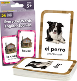 EVERYDAY WORDS ENGLISH/SPANISH FLASH CARDS