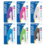 BRIGHT COLOR STANDARD (26/6) STAPLER W/50 STAPLES
