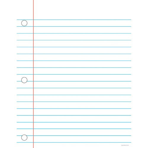 NOTEBOOK PAPER CHART