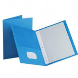 TWIN POCKET FOLDER W/TANG FAST. RED BOX/25