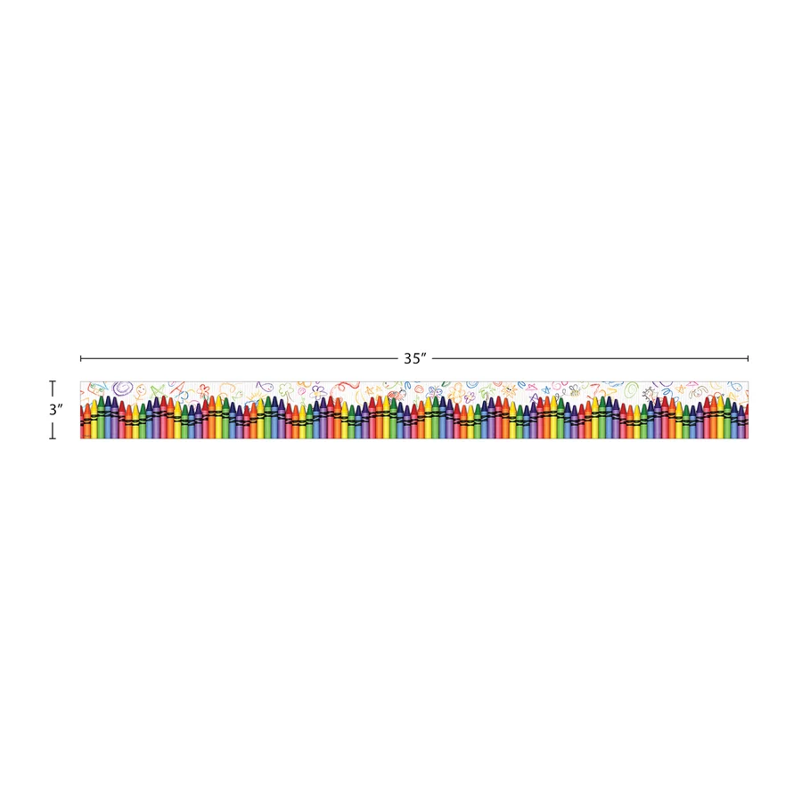 Crayons Straight Border Trim