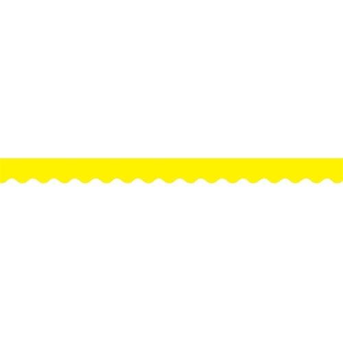 YELLOW SCALLOPED BORDER