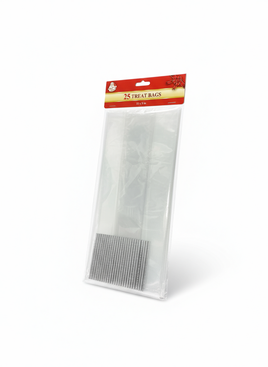 CELLO CANDY BAGS CLEAR 25PC