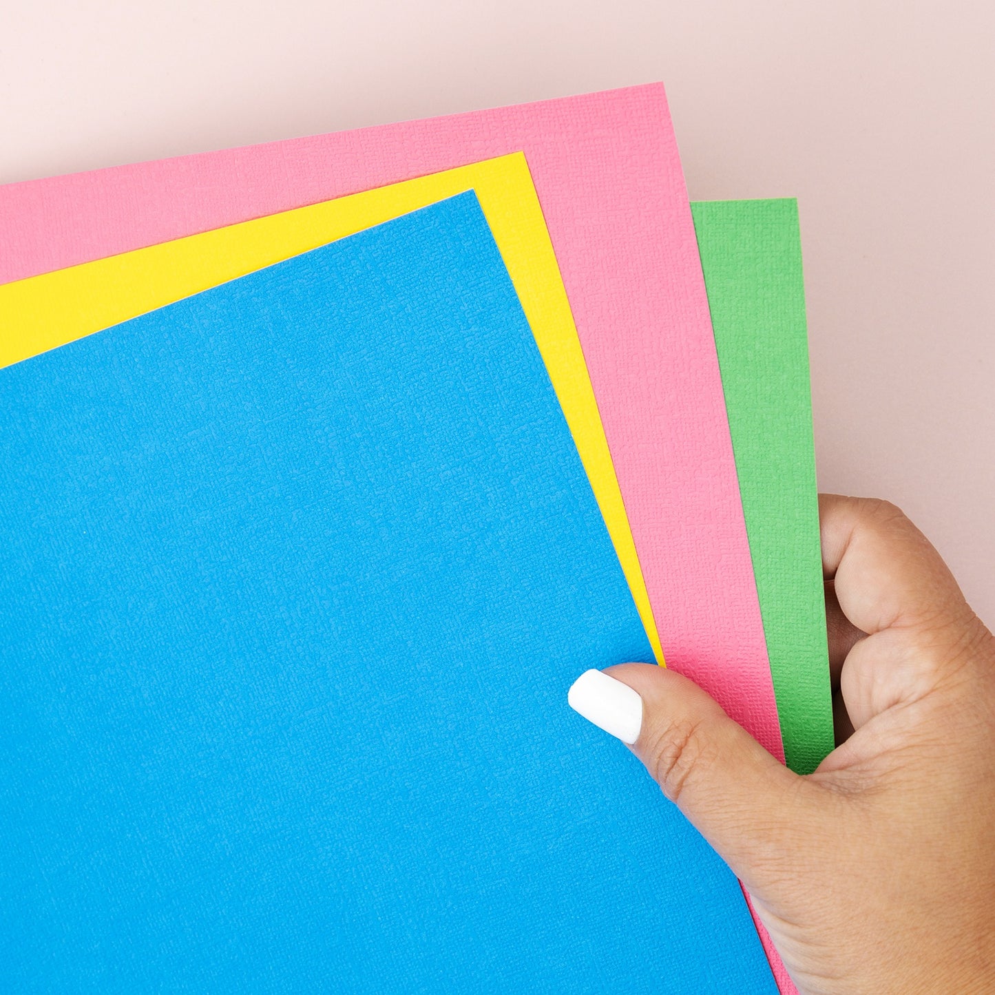 Primary Pizazz | Textured Cardstock Pad| 12"X12"| 30/Pk