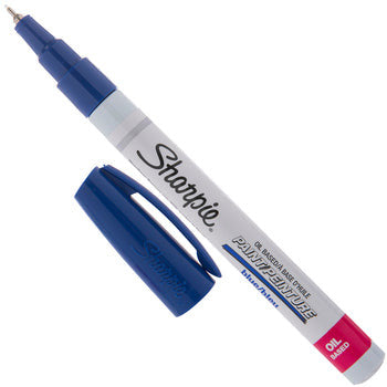 SHARPIE OIL BASE PAINT MARKER BLUE EXTRA FINE