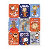 PEANUTS NASA GIANT STICKERS 36PK