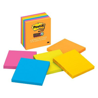 M3 POST IT NOTES 3X3 6PK SSTICKY NEON 654-6SSAU