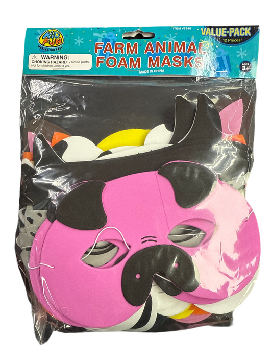 FARM ANIMAL FOAM MASKS