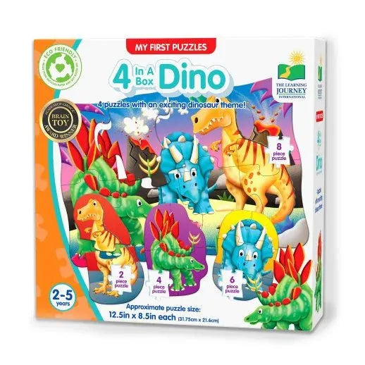 MY FIRST PUZZLE SETS 4-IN-A-BOX PUZZLE DINO