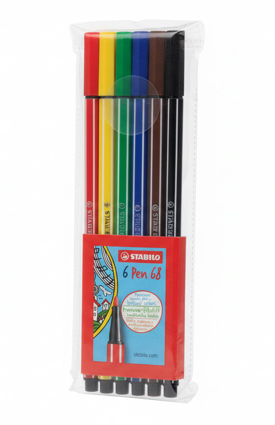 Pen 68 en estuche con 6 colores