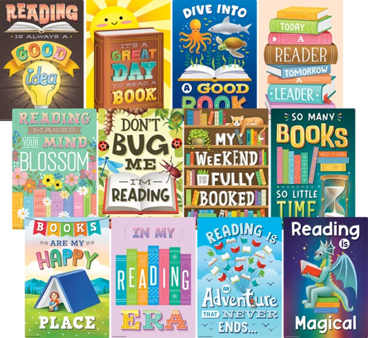 READING IS FUN SMALL POSTER PACK