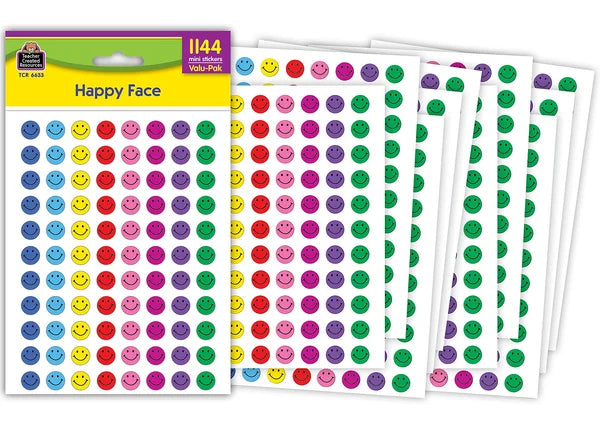 HAPPY FACE MINI STICKERS VALU-PACK 1144 STICKERS