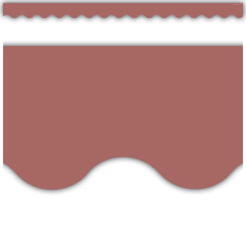 DEEP ROSE SCALLOPED BORDER TRIM