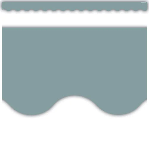STONE BLUE SCALLOPED BORDER TRIM