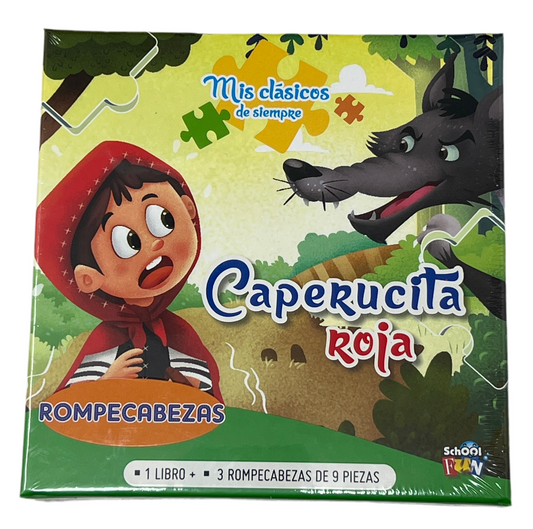 LIBRO MINI & PUZZLE CAPERUCITA