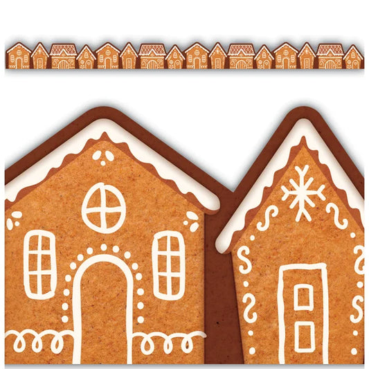 GINGERBREAD HOUSES DIE-CUT BORDER TRIM