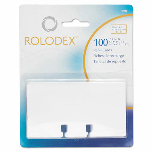 TARJETAS ROLODEX 2-1/4 X 4 (PQ.100)