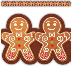 GINGERBREAD COOKIES DIE-CUT BORDER TRIM