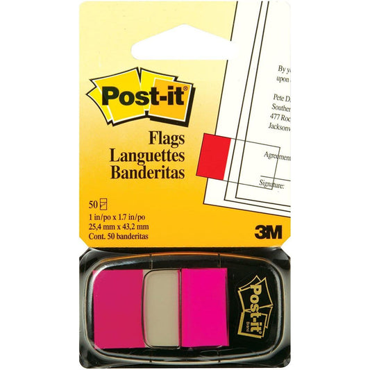 POST IT FLAGS BRIGHT PINK