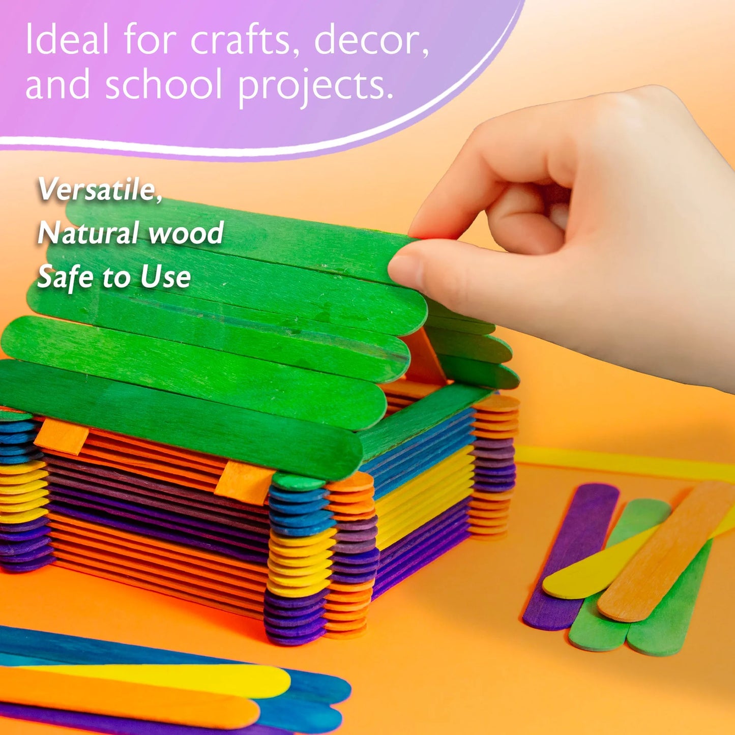 CRAFT STICKS COLORS JUMBO PQ.50