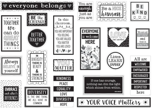 CELEBRATE DIVERSITY MINI BULLETIN BOARD 21PCS