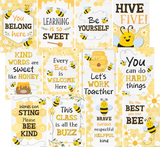 BUZZING BEES POSITIVE SAYINGS SMALL POSTER PACK