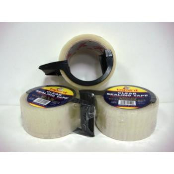 CLEAR SEALING TAPE W/DISPENSER REUSABLE