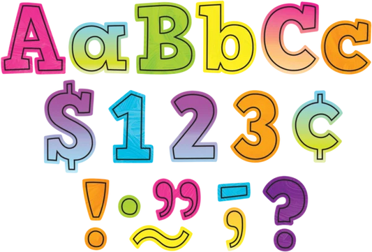 BRIGHTS 4EVER BOLD BLOCK 4" LETTERS COMBO PACK