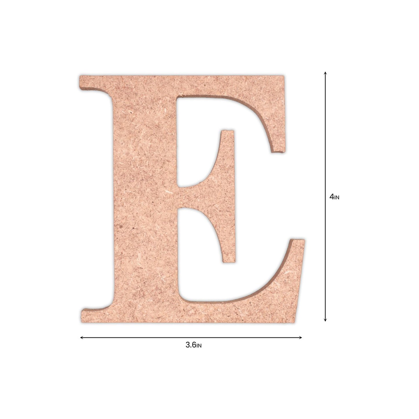 E Little Birdie MDF Alphabets Upper Case | 4" | 1 Pkg