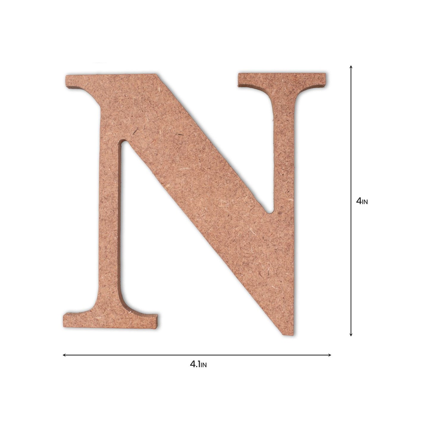 N Little Birdie MDF Alphabets Upper Case | 4" | 1Pkg
