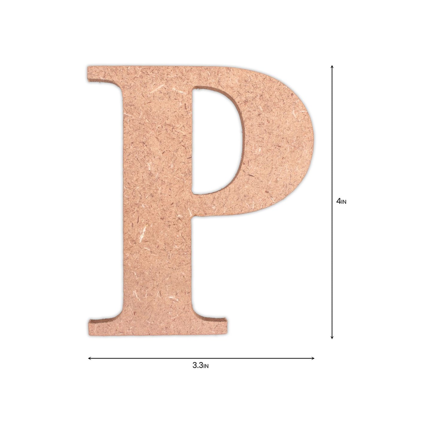 P Little Birdie MDF Alphabets Upper Case | 4" | 1Pkg