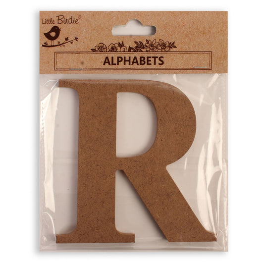 R Little Birdie MDF Alphabets Upper Case | 4" | 1Pkg
