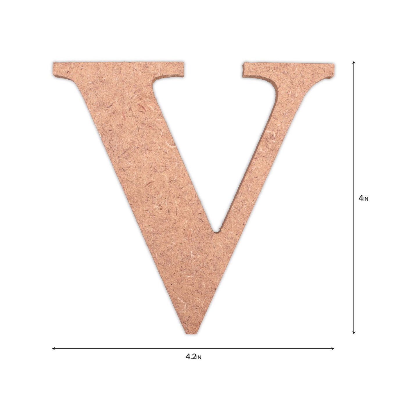 V Little Birdie MDF Alphabets Upper Case | 4" | 1Pkg