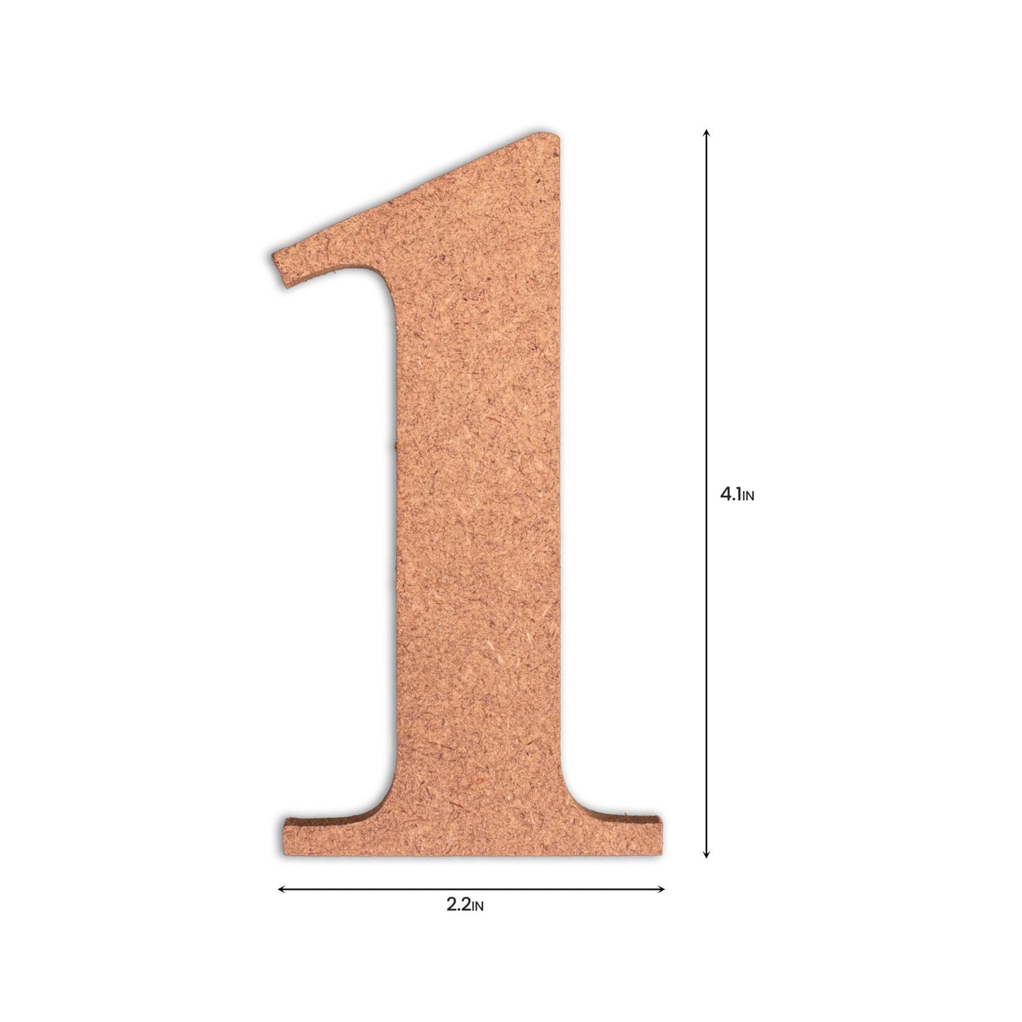 1 Little Birdie MDF Number | 4" | 1Pkg