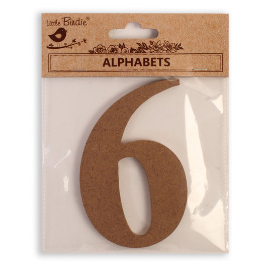 9 Little Birdie MDF Number | 4" | 1Pkg