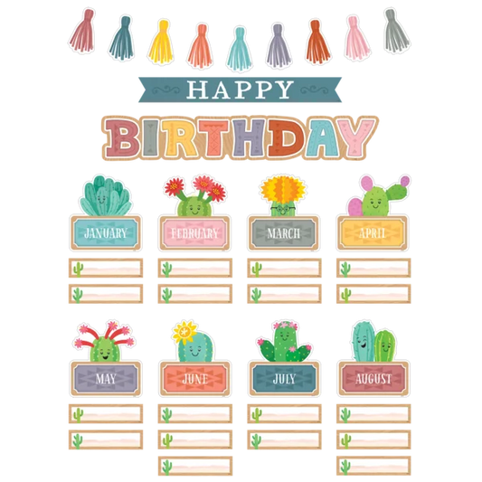 HAPPY CACTUS CREW HAPPY BIRTHDAY MINI BULLETIN BOA