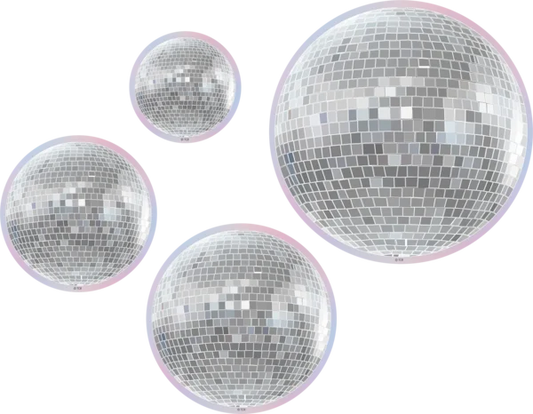 DISCO BALLS ACCENTS ASSORTED SIZES