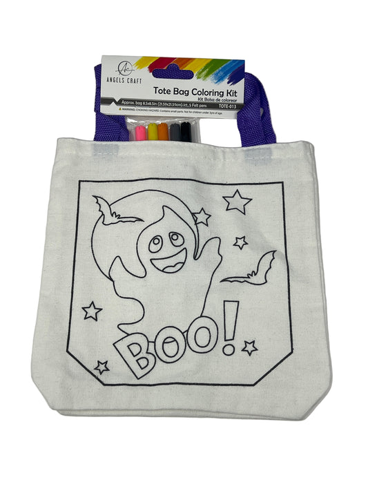 TOTE BAG COLORING KIT | HALLOWEEN BOO!