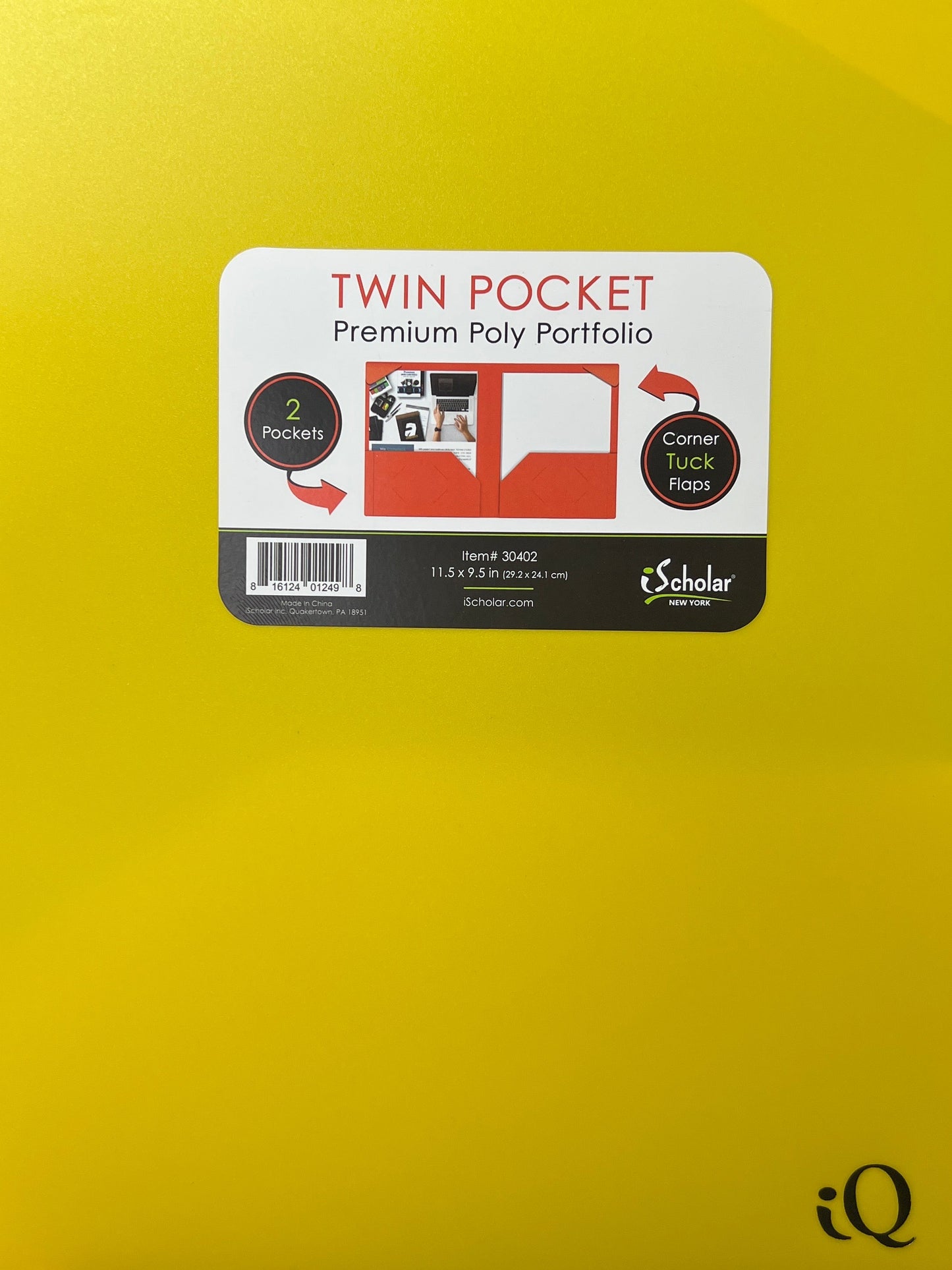 TWIN POCKET POLY PORFOLIO 11.5 X 9.5