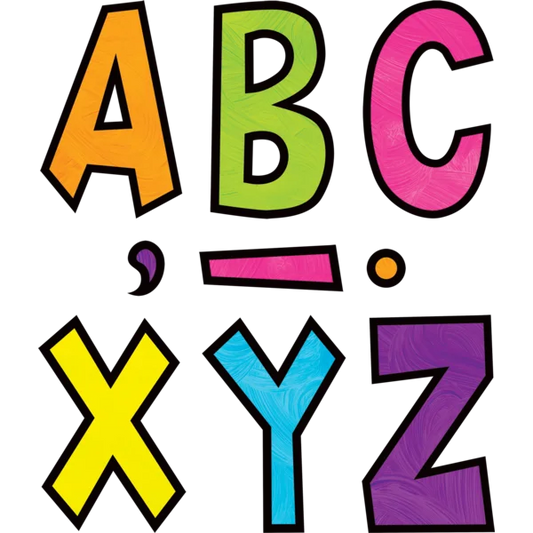 BRIGHTS 4EVER 7" FUN FONT LETTERS
