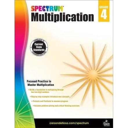 SPECTRUM MULTIPLICATION WORKBOOK GRADE 4
