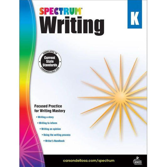 SPECTRUM WRITING WORKBOOK GRADE K