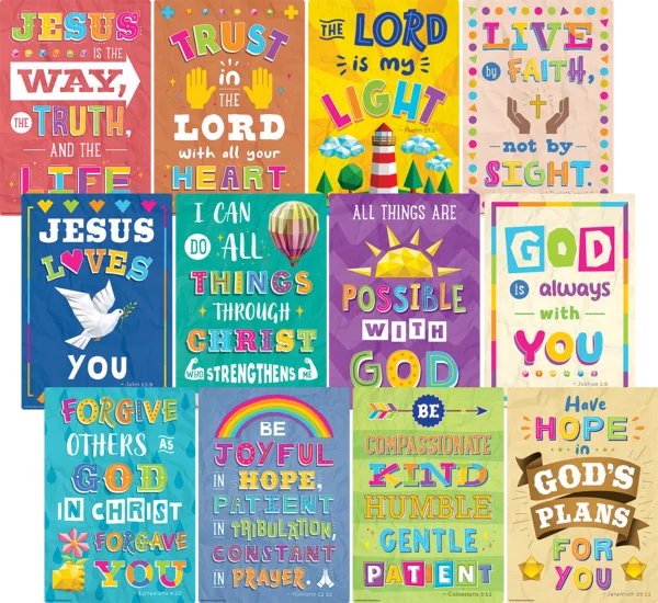BIBLE VERSES SMALL POSTER PACK