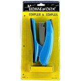 STAPLER STAMDAR DESK 5" W/STAPLES ASSORTED COLORS