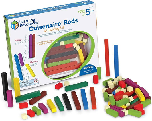 WOODEN CUISENAIRE RODS INTRODUCTORY SET