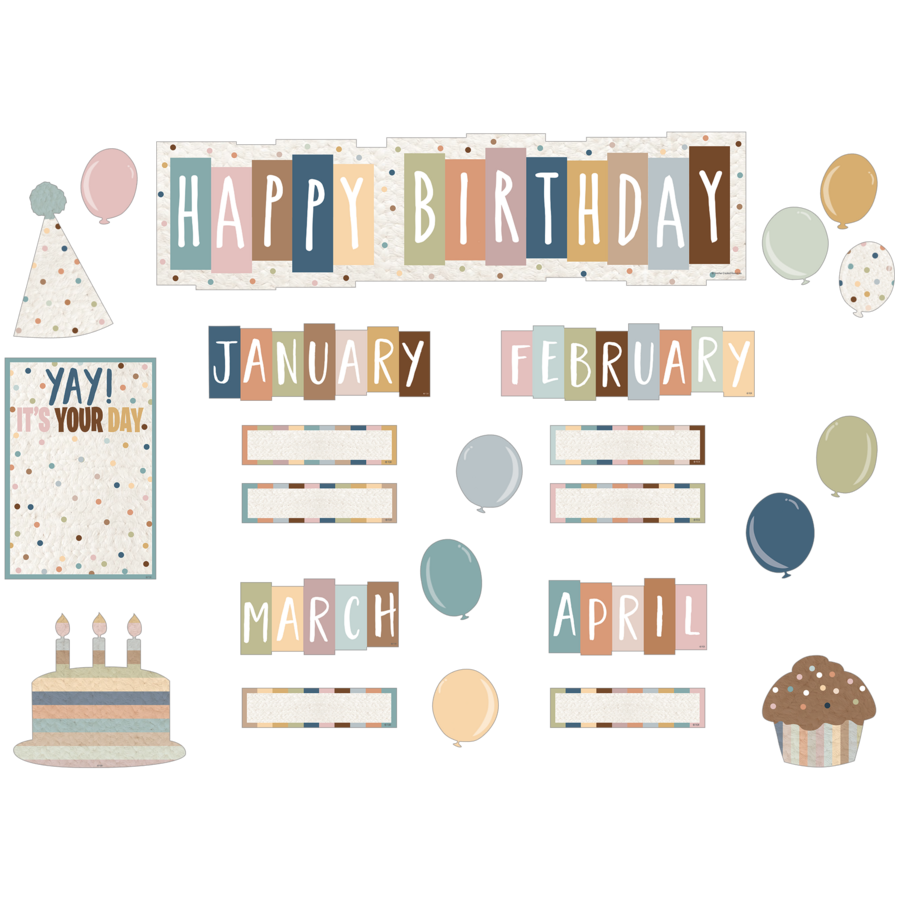 Everyone is Welcome Happy Birthday Mini Bulletin Board