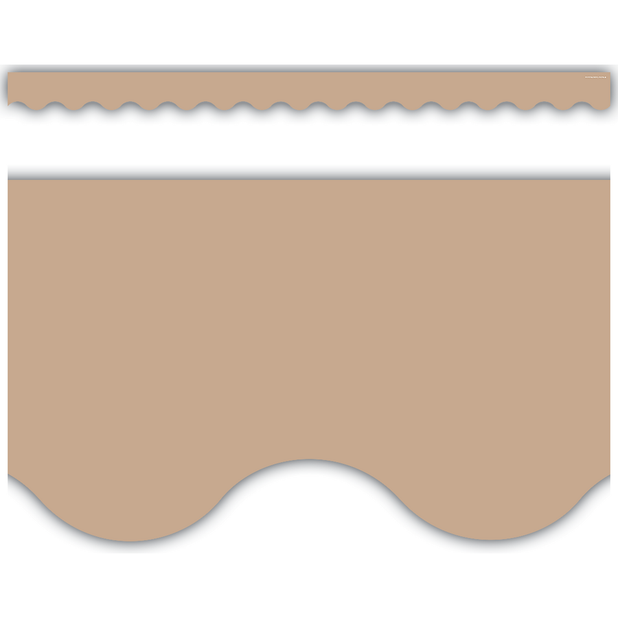 Light Brown Scalloped Border