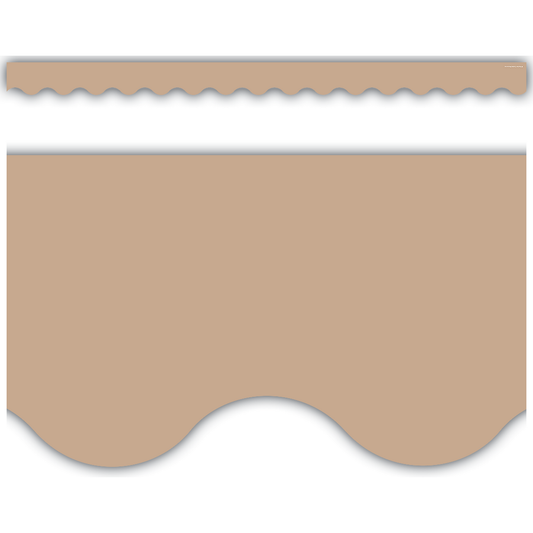 Light Brown Scalloped Border