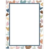 EVERYONE IS WELCOME HEARTS COMPUTER PAPER 8 1/2X11