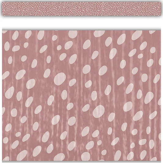 CLASSROOM COTTAGE VINTAGE ROSE DOTS BORDER